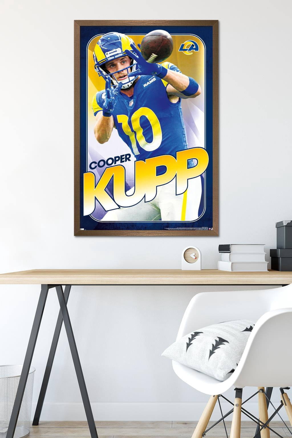NFL Los Angeles Rams - Cooper Kupp 22 Wall Poster, 22.375" x 34" Framed