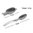 thumbnail image 5 of Outdoor Use Utensil Set Cutlery Set 16.9cm 16cm Camping Cutlery Utensil Set Flatware Folding Silver Spoon Fork, 5 of 6