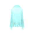 thumbnail image 4 of Garbnen Chiffon Shrug Cardigan for Women Open Front Cropped Long Sleeve Cardigan for Women Pleated Lightweight Casual Sun Protection Sheer Shawls for Women Blue, 4 of 7