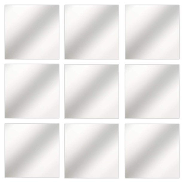 16/9 PCS Sheets Flexible Mirror Sheets Mirror Wall Stickers Self