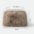 thumbnail image 6 of comerut Women Winter Hat Faux Fur Soft Thick Elastic Anti-slip Warm Windproof No Brim Solid Color Ear Protection Basin Hat Outdoor Hunting Cap, 6 of 8