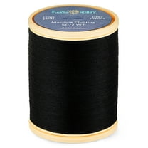 Hello Hobby Black 100% Pima Cotton Quilting Thread, 50/2 WT, 1200 Yards