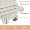 thumbnail image 3 of 100% Blackout Curtains 2 Panels Set, Machine Washable Linen Textured Blackout drape for Bedroom, Back Tab/Rod Pocket Curtains , Cream, W50" x L84", 3 of 7