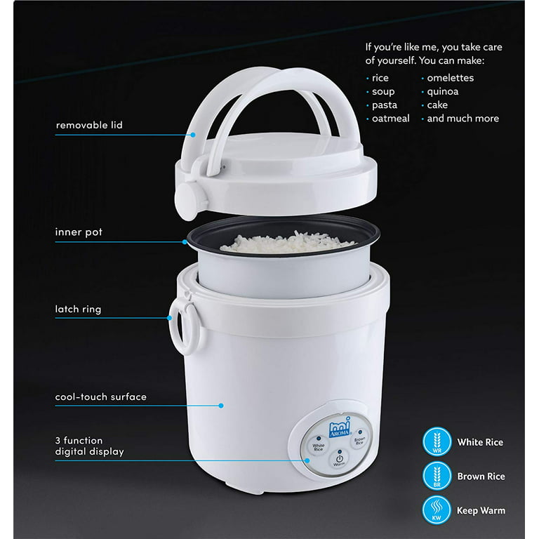 Aroma Rice Cooker Instructions & Recipe (small & digital cooker)
