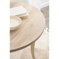 thumbnail image 3 of Kate and Laurel Mariona Coastal Round Mango Wood Entryway Table, 26 x 26 x 30, Light Natural, Modern Circle Bistro Table with Classic Curved Legs for Entry Home Decor, 3 of 9