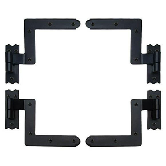 Lynn Cove Sh225 Ny Style Set For Brick Shutter Hinges And Pintles Black