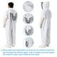 thumbnail image 4 of Traje de Apicultura Uxcell para Hombres y Mujeres XXL con Guantes y Capucha de Velo, Blanco, 4 of 7