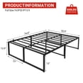 thumbnail image 7 of Metal Bed Frame, Platform Bed Frame, Noise Free Steel Mattress Foundation, Heavy Duty Frame Bed Suitable for Bedroom, No Box Spring Needed, Twin/Full/Queen Size, 7 of 7