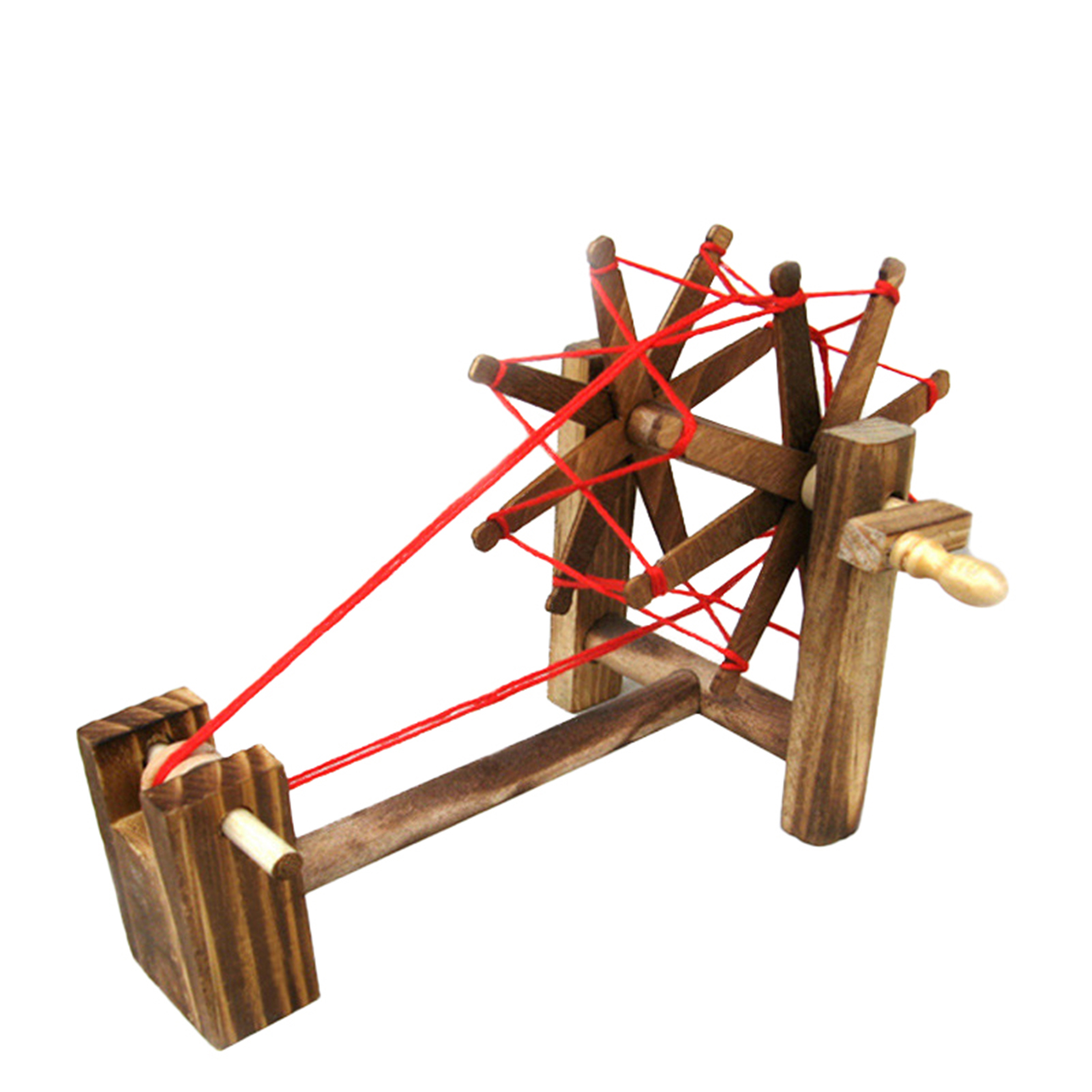 Buy Cheers.US Mini Spinning Wheel Exquisite Detail Great Wooden