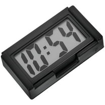 GJX Compact Plastic Digital Automotive Clock, Black