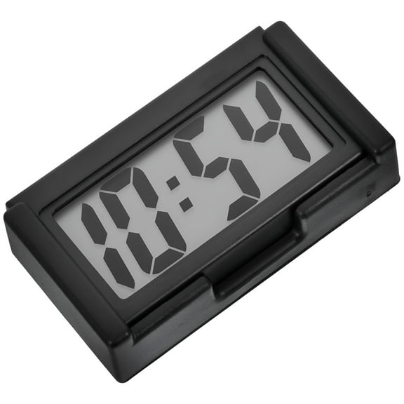 GJX Compact Plastic Digital Automotive Clock, Black