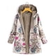 thumbnail image 2 of Chaquetas para mujer Abrigos cálidos de invierno Estampado floral Bolsillos con capucha Abrigos de gran tamaño vintage Odeerbi ODB-3, 2 of 5