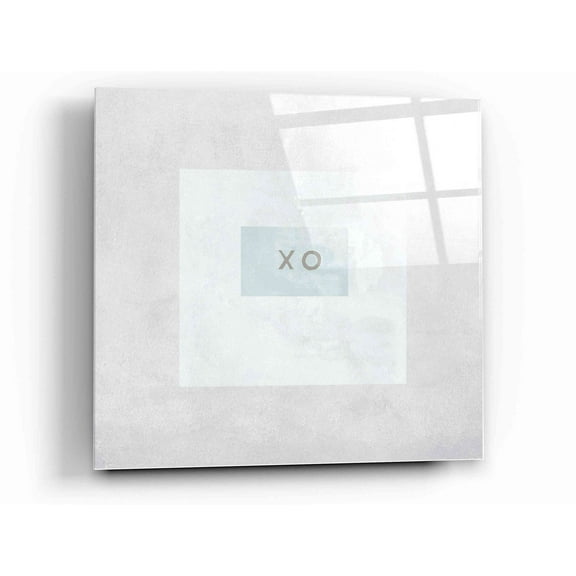 Epic Art 'XO Box' by Linda Woods, Acrylic Glass Wall Art, 12"x12"