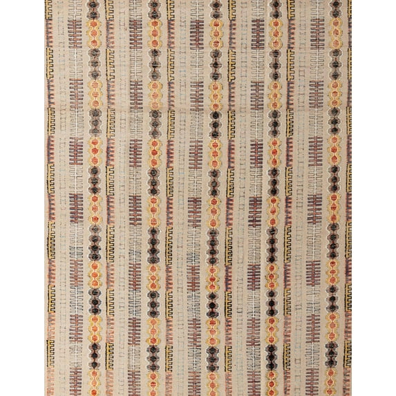Ahgly Company Machine Washable Indoor Rectangle Abstract Dark Gold Brown Area Rugs, 2' x 3'