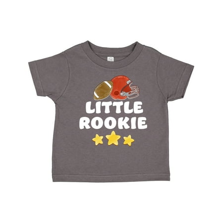 

Inktastic Little Rookie Football Red Helmet and Yellow Stars Gift Toddler Boy or Toddler Girl T-Shirt