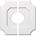 thumbnail image 3 of Ekena Millwork CMP18LE2-06000 18 in. OD x 6 in. ID Square Locke Architectural Grade PVC Contemporary Ceiling Medallion - 2 Piece, 3 of 4