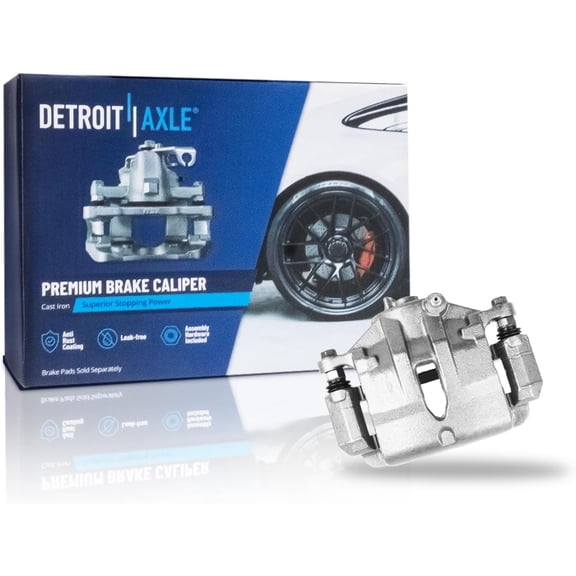 Detroit Axle - Front Driver Side Disc Brake Caliper w/Bracket Replacement for 2011-2015 Hyundai Tucson Kia Sportage