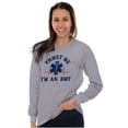 thumbnail image 4 of Trust Me An EMT Emergency Medical Tech Plus Size Long Sleeve Graphic Tee Shirt Brisco Brands 2X, 4 of 5
