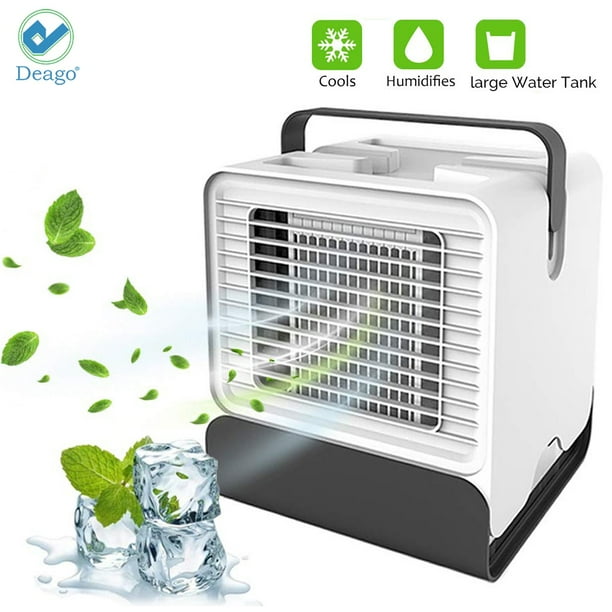 Deago Portable Air Conditioner Fan, Mini Desktop Fans Quiet Personal