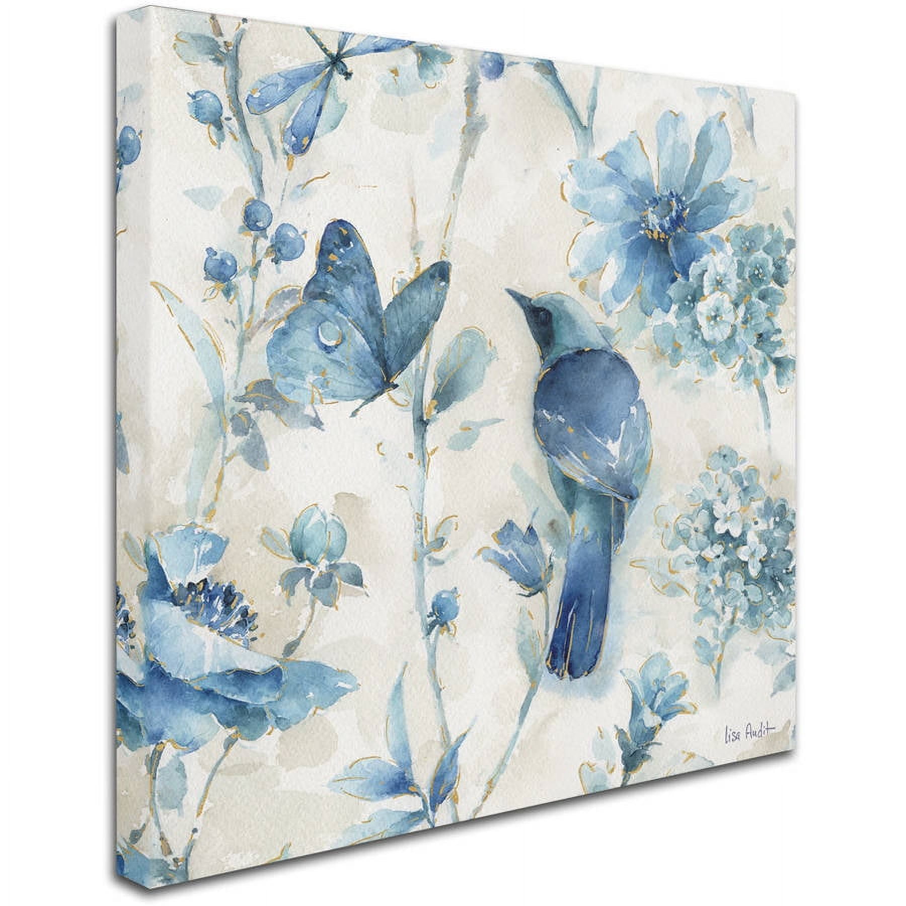 Lisa Audit 'Indigold XII' Canvas Art
