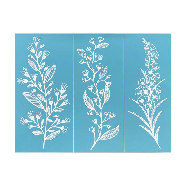 EUBUY Silk Screen Stencils DIY Self Adhesive Reusable Family Theme Mesh