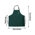 thumbnail image 3 of Lttoisl Fashion Household Apron for Women, Kitchen Waterproof Oil-Proof PVC Sleeveless Apron, Adjustable Chef Cooking Smock, Black White Coffee Green, 3 of 8