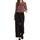 thumbnail image 2 of CHAQUETA DE TWEED ROJA Y NEGRA DE MUJER CON CUELLO REDONDO Y CIERRE DE BOTONES DE MANGA LARGA INSPIRADA EN CHIC, 2 of 6