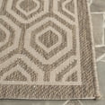thumbnail image 4 of Safavieh Courtyard Amelia Geometric Indoor/Outdoor Runner Rug, Brown/Bone, 2'3" x 6'7", 4 of 10