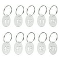 thumbnail image 1 of Uxcell Number Key Tag, Stainless Steel Number ID Tags Keychain Hollowed Identifiers Keys Label 41-50, 1 of 7
