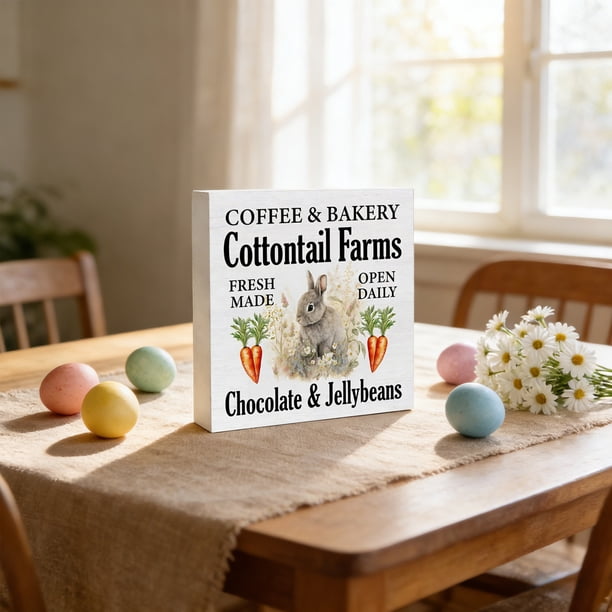 Easter Rabbits Ornament Desk Home Living Room Decoration Easter Decoration
