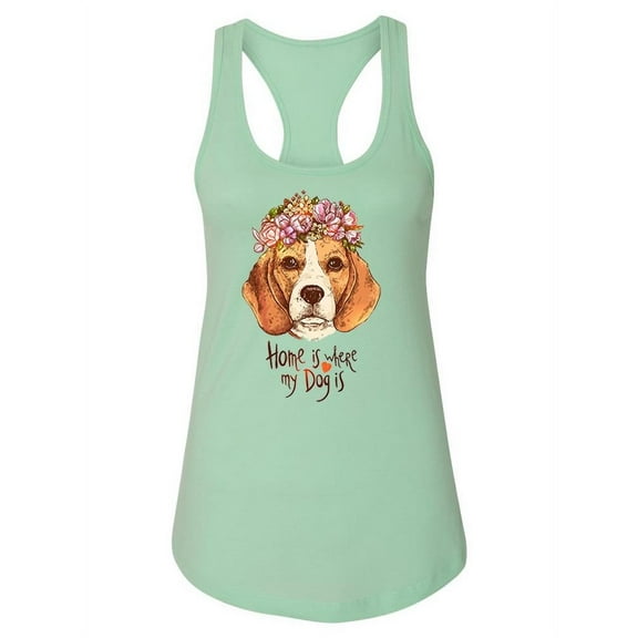 Home Is My Dog Tank Women -Image by Shutterstock, Female XX-Large