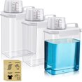 thumbnail image 1 of 61Oz Liquid Laundry Detergent Dispenser, 3 Pack Large Capacity Bleaching Agent Containers with 12 Removable Labels, BPA Free Plastic Fabric Softener Holder for Laundry Room Organization and Storage, 1 of 7