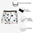 thumbnail image 5 of Wukai Turtles And Corals Print Men’s Underwear Breathable Boxer Briefs,&nbsp;Moisture Wicking & Breathable-XX-Large, 5 of 7