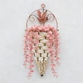 thumbnail image 6 of Rattan Hanging Planter Baskets,Cone Shaped Woven Hanging Flower Pot Retro Farmhouse Metal Wall Fence Hanging Planter Wall-Mounted Plant Pot Holder for Home Garden Decor, 6 of 7