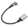 thumbnail image 1 of HD Multimedia Interface Adapter Cable, 18Gbps Transmission Slim Design 4K 60Hz Widely Compatible HD Multimedia Interface Cable Male To Female  for PC Straight,Left,Right, 1 of 7