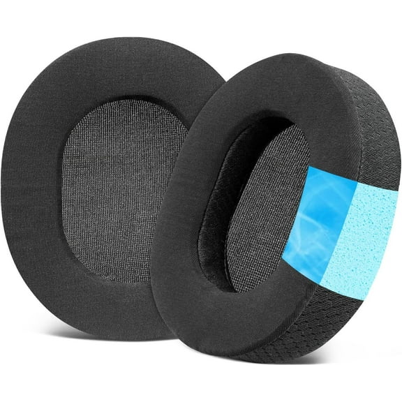 Earpads Replacement for HyperX Cloud 1/I/2/II/3/III/Pro/Core/Alpha/Alpha S/Flight/Stinger/Mix/CloudX/CloudX Headphones Earmuffs Ice Silk Fabric Cooling Gel Maximum Comfort Ear Pads Cushions