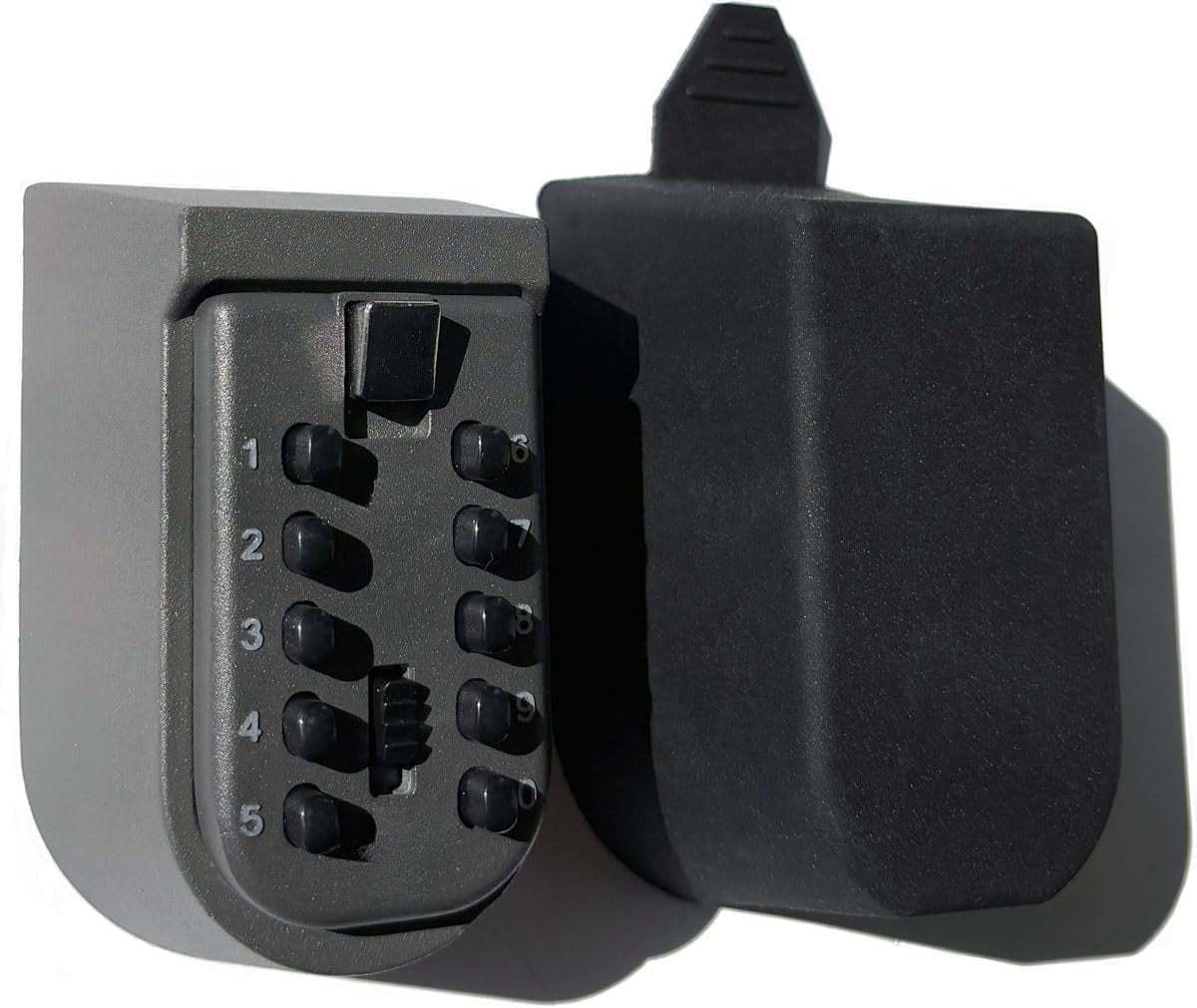 Key Lock Box for Outside Wall Mount, Waterproof Spare Key Storage Box, 10-digits Combination Lockbox Push Button Key Keeper Box for Home Indoor & Outdoor Realtors Landlord Property Management