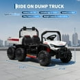 thumbnail image 6 of Eastvita 24V 4WD Electric Ride-On Dump Truck, 2-Seater, Remote, Dump Bed, 3 Speeds, Music, 6 of 8