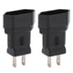 thumbnail image 5 of Enchufe De EE. UU. Al Adaptador De Corriente Estándar De La UE, Estable A Prueba De Agua 2 Piezas 1-15P Al Adaptador De Corriente De La UE Plug And Play Macho A Hembra Portátil, 5 of 7