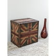 thumbnail image 1 of International Caravan Union Jack 2 Tiroirs Table d'Extrémité en Vintage Antique, 1 of 2