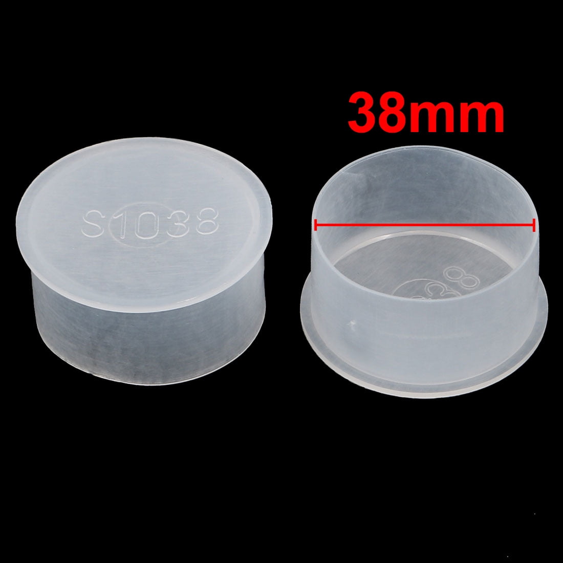 uxcell 5Pcs 38mm Inner Dia PE Plastic End Cap Bolt Thread Protector Tube Cover