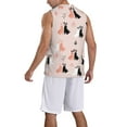 thumbnail image 2 of Naloa White And Black Rabbit Basketball Jersey Reversible Men's Mesh Athletic Sports Shirts Training Practice S-4XLMedium, 2 of 6