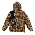 thumbnail image 5 of Pzuqiu Leopard Print Hoodie Sweatshirt for Girls Size 6-7 Personalized Versatile Girls' Fashion Hoodies & Sweatshirts Lightness Long Sleeve Jacket Outfits for Kids and Toddlers, 5 of 7