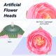 thumbnail image 2 of Uxcell Paquete de 50 Cabezas de Camelia Artificial, Cabeza de Camelia de Seda Falsa de 1.3 Pulgadas para Boda/Ramo/Pared de Flores [Rosa, 3.5cm], 2 of 7