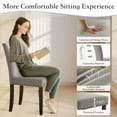 thumbnail image 4 of TEQIN Upholstered Parsons Dining Chairs,2Pcs Dining Chairs,Fabric Kitchen Chairs with Nailhead Trim, Padded Seat Accent Chairs Kitchen Side Chair for Dining Room, Living Room, 4 of 7