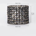thumbnail image 2 of KUNPENG 9.5" Woven Pendant Light Shade - Vintage Boho Hand-Crafted Paper Rope Lampshade, Decorative Rattan-Style Lamp Cover for Kitchen Island, Dining Room & Nursery Decor(Natural), 2 of 5