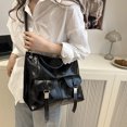 thumbnail image 6 of HUISZJ Crossbody Shoulder Bag, Fashion Pocket Storage Commute Bag, Adjustable Strap Shoulder Handbag for Travel Commute Work (Black), 6 of 8
