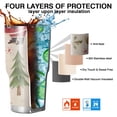 thumbnail image 7 of 30oz Beige Christmas Santa and Animal Pattern Tumblers Stainless Steel Tumbler with Lid and Straw,Vacuum Insulated Double Wall Travel Tumbler Cups Mug with Cleaning Brush for Coffee,Tea, 7 of 7