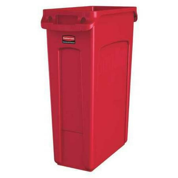 RUBBERMAID 1956189 23 gal. High Quality Resin Blend Rectangular Trash