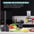 thumbnail image 4 of 5-Blade Slicer/Shredder Attachment for KitchenAid Mixers, Stainless Steel, Veggie & Cheese Grater, 4 of 7